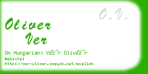 oliver ver business card